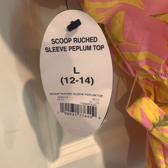 Runched sleeve peplum - Picture 3 of 5